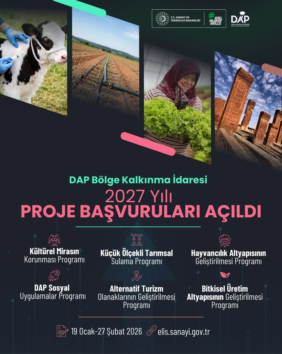 2027 Yılı DAP Proje Başvuruları